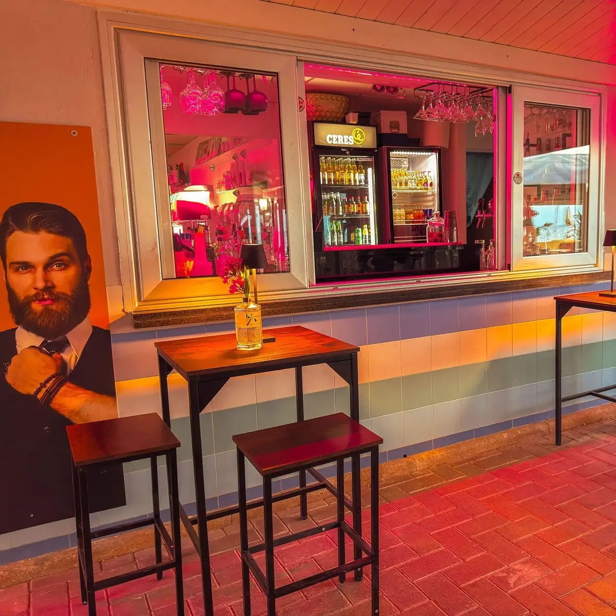 The Beach Club lounge bar counter