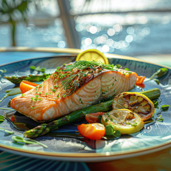 Filetto di salmone grigliato